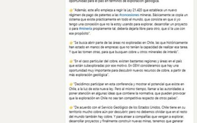 ¿Existe aún potencial de descubrir nuevos e importantes recursos de cobre en el territorio chileno?